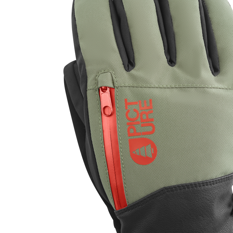 Picture Madson Mens Ski Gloves - Olive Green-2