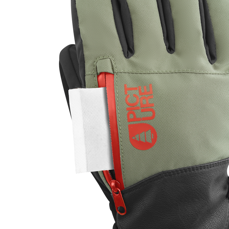 Picture Madson Mens Ski Gloves - Olive Green-3