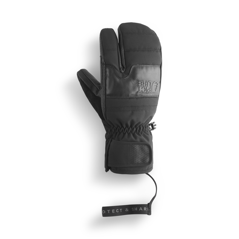 Picture Sparks Mens Claw Ski Mittens - Black-1