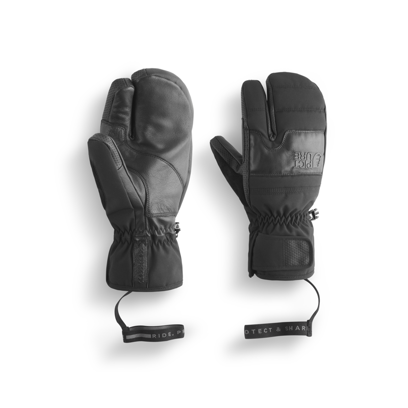 Picture Sparks Mens Claw Ski Mittens - Black