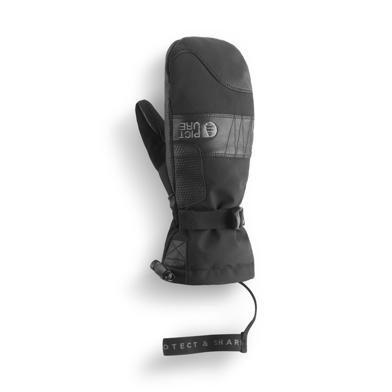 Picture Anna Womens Mittens - Black-1