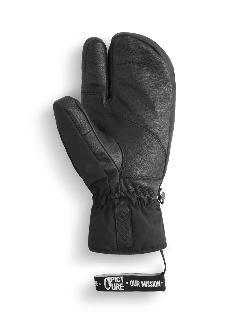 Picture Sparks Mens Lobster Ski Mittens - Black-1