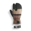 Picture Sparks Mens Lobster Ski Mittens - Brown
