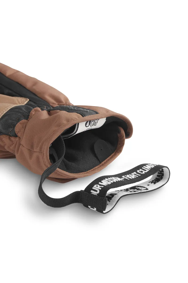Picture Sparks Mens Lobster Ski Mittens - Brown-4