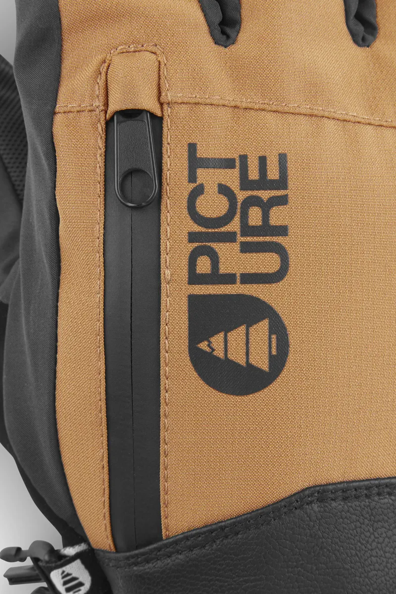 Picture Madson Mens Ski Gloves - Brown-3