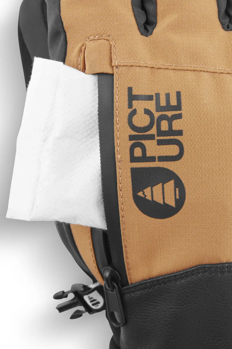 Picture Madson Mens Ski Gloves - Brown-4