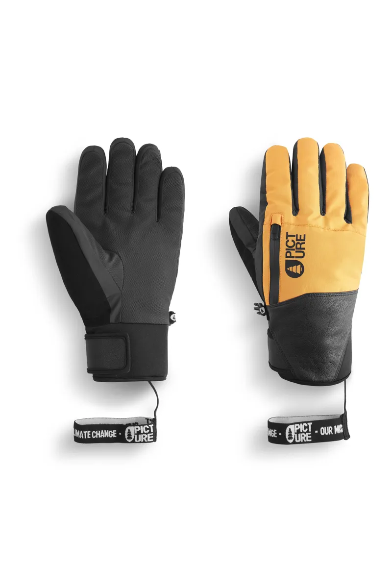 Picture Madson Mens Ski Gloves - Carrot-2