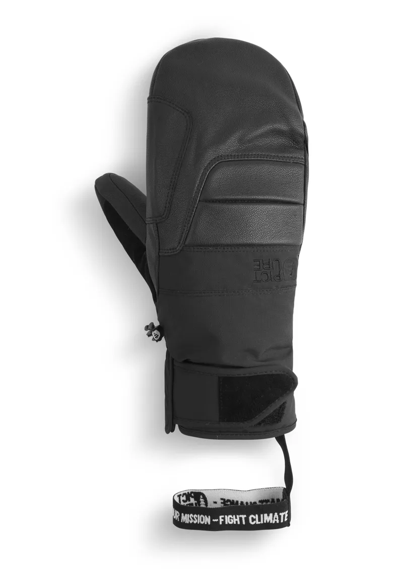 Picture Ancon Mens Ski Mittens - Black