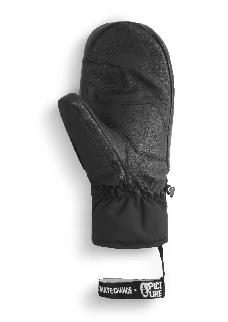 Picture Ancon Mens Ski Mittens - Black-1