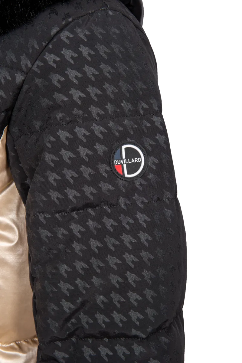 Henri Duvillard Celia Faux Fur Womens Ski Jacket - Gold Black-3