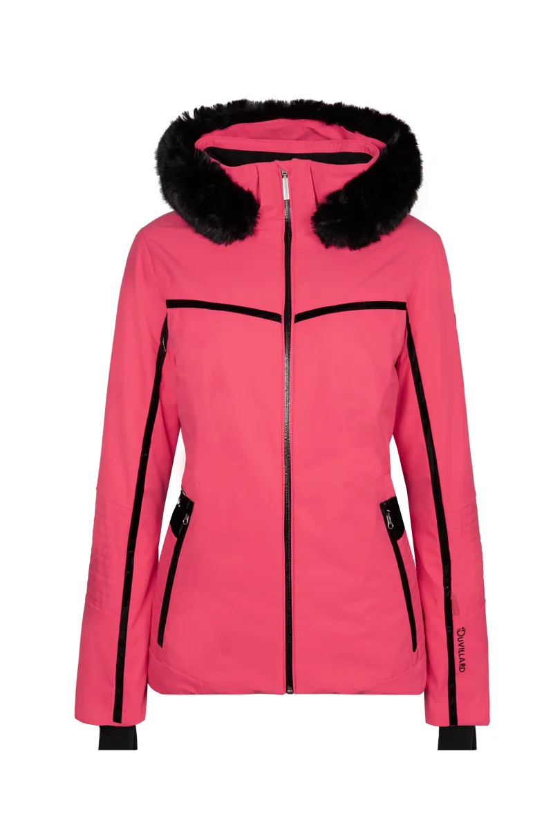Duvillard Elona Faux Fur Womens Ski Jacket - Pink