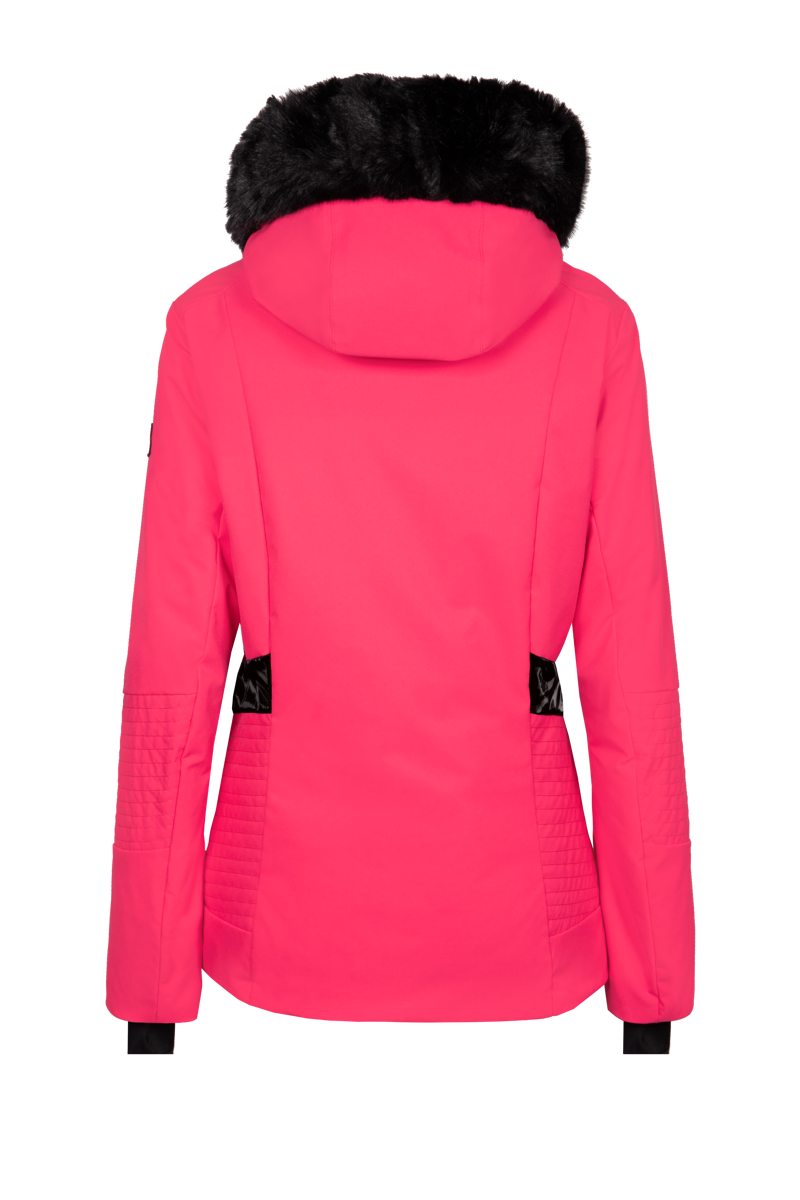 Duvillard Elona Faux Fur Womens Ski Jacket - Pink-1