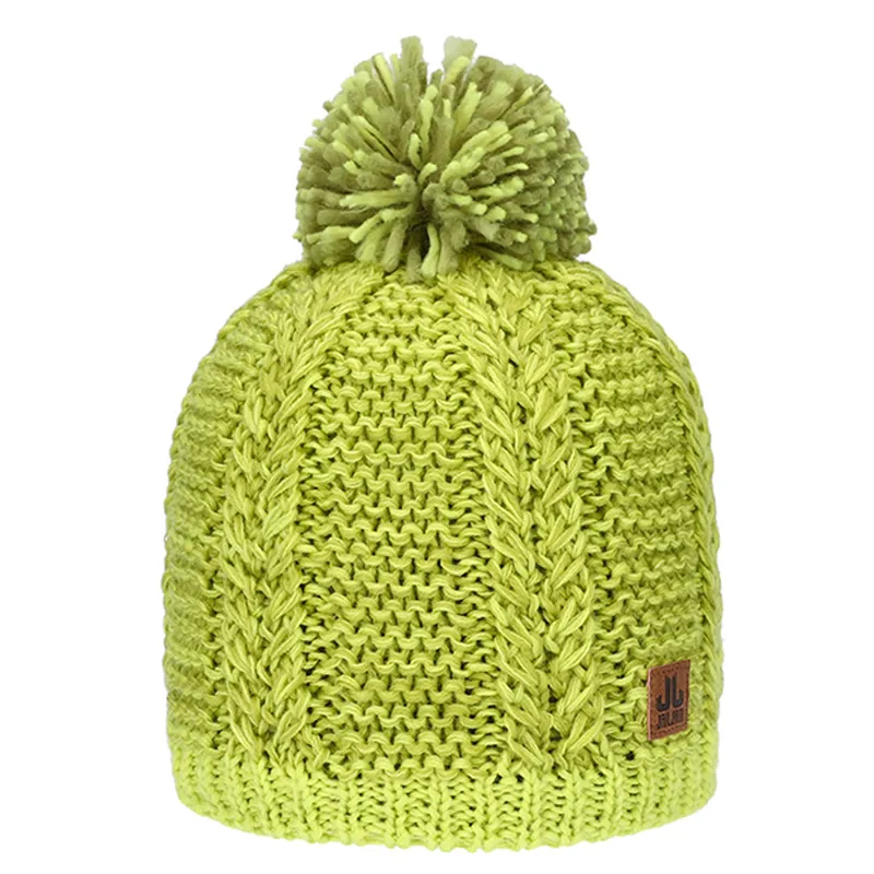 Jailjam Shetland Bobble Hat - Lime Green