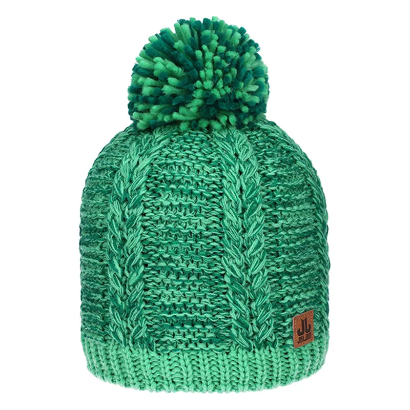 Jailjam Shetland Bobble Hat - Dark Green