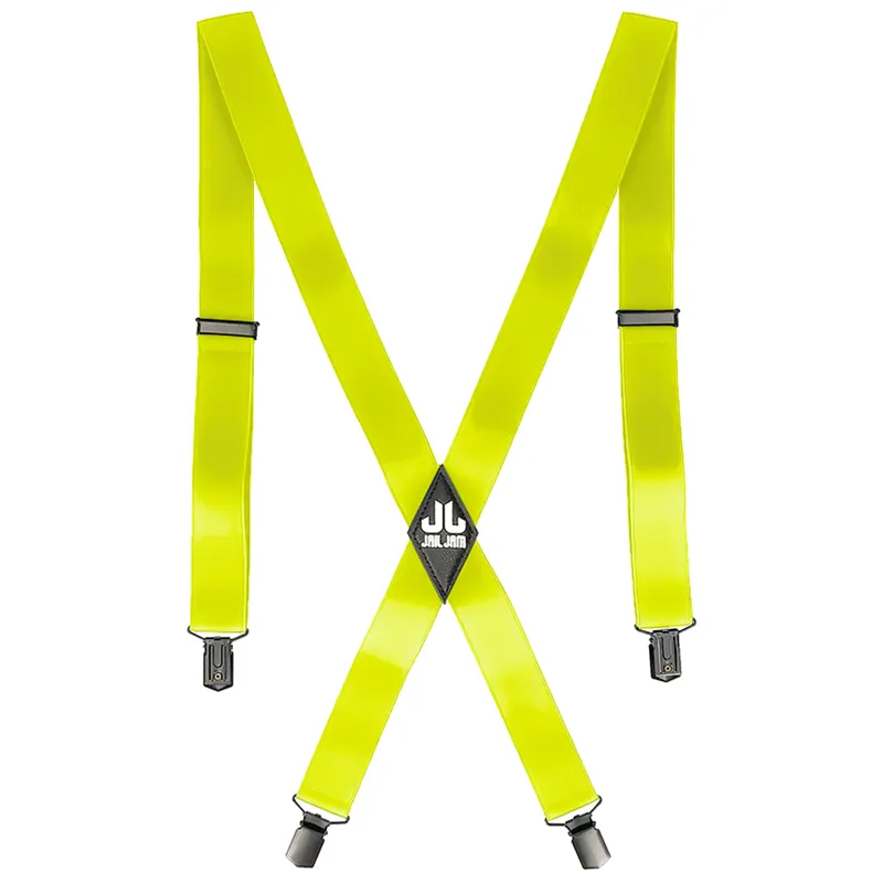 Jailjam Suspenders Braces for Ski Pants - Lime