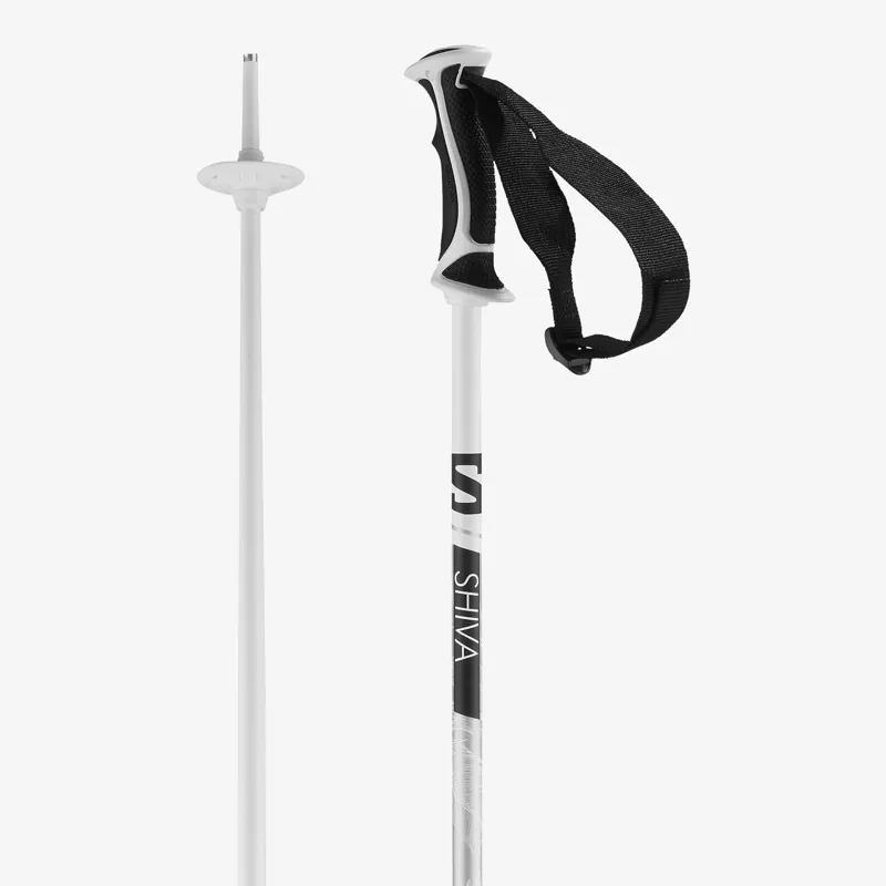 Salomon Shiva 23 Womens Ski Poles in White
