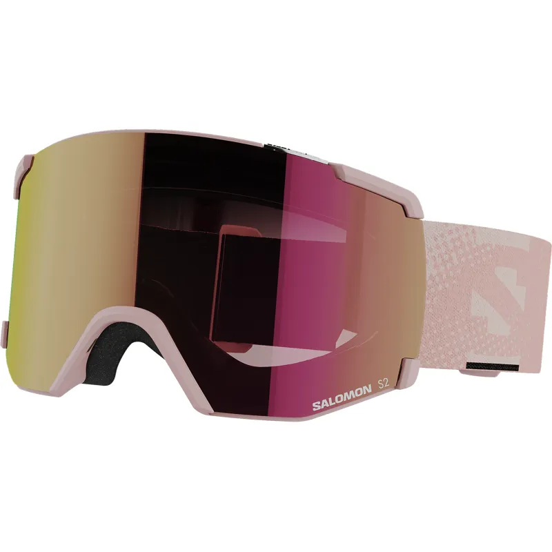 Salomon S View Goggles Peach with Universal Ruby Lens