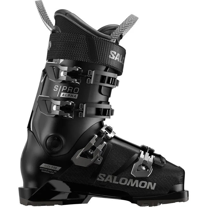 Salomon S Pro Alpha 110 Mens Ski Boots - Black