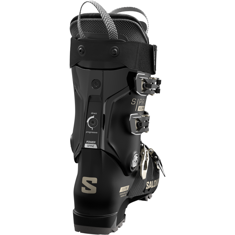 Salomon S Pro Alpha 110 Grip Walk Womens Ski Boots - Black/Bronze-1