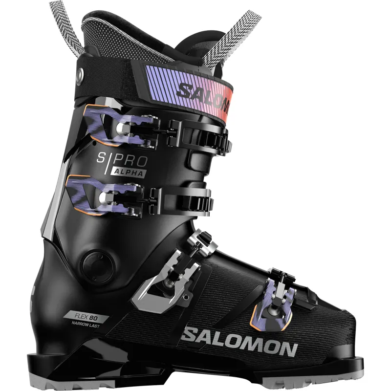 Salomon S Pro Alpha 80 Grip Walk Womens Ski Boots - Black