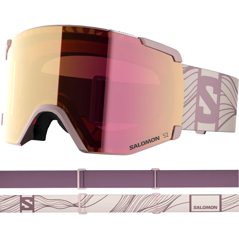 Salomon S View Goggles - Heavenly Pink with Ruby Lens