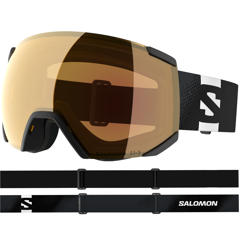 Salomon Radium Black Ski Goggles with Photochromic Red Lens-2
