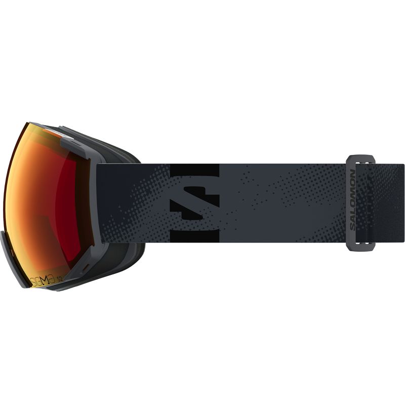 Salomon Radium Ebony Ski Goggles with SIGMA Poppy Red Lens-1