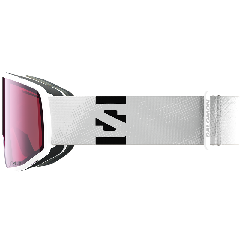 Salomon Sentry Pro S White Ski Goggles with SIGMA Silver Pink-2