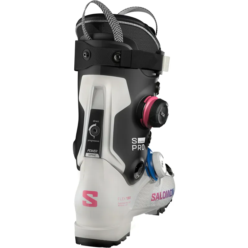 Salomon S Pro Supra Dual BOA 130 Mens Ski Boots - White-1