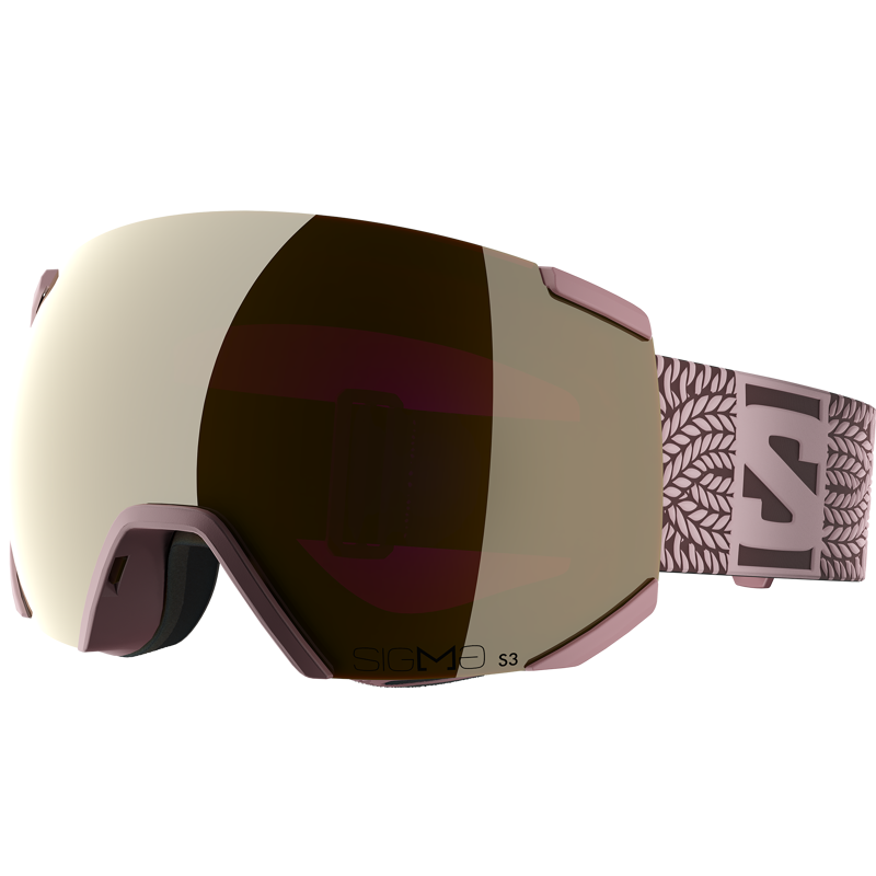 Salomon Radium Pink Ski Goggles with SIGMA Black Gold Lens