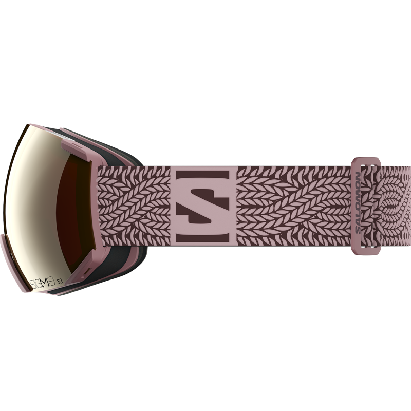 Salomon Radium Pink Ski Goggles with SIGMA Black Gold Lens-1