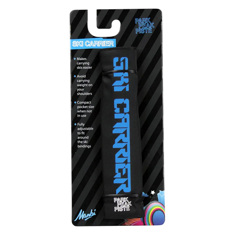 Manbi Adjustable Ski Carrier - Black Blue