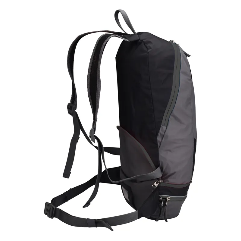 Manbi 2 in 1 Back Pack or Bum Bag - Rock Grey Black-3