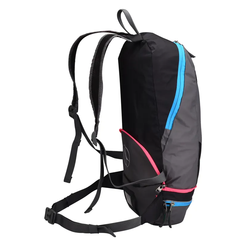 Manbi 2 in 1 Back Pack or Bum Bag - Rock Grey Blue Pink-3