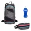 Manbi 2 in 1 Back Pack or Bum Bag - Rock Grey Blue Pink