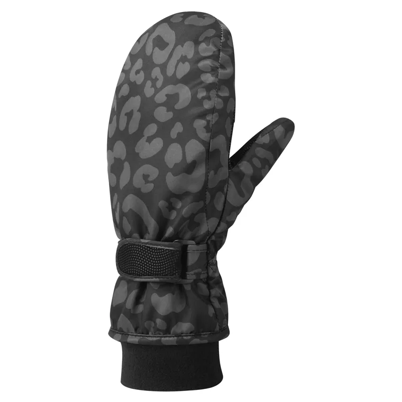 Manbi Arctic Womens Mittens - Leopard Black