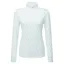 Manbi Half Zip Womens Tech Top - White Trees Blue
