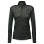Manbi Half Zip Womens Tech Top - Leopard Black