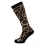 Manbi Patterned Ski Socks - Leopard Brown