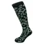 Manbi Patterned Ski Socks - Leopard Black