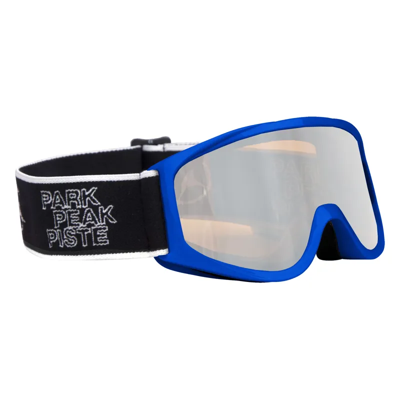 Manbi Zoom Junior Ski Goggles - Blue and Silver