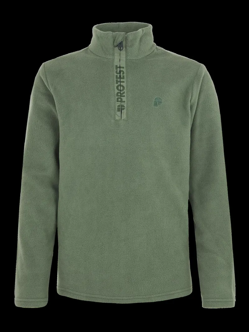 Protest Perfecty Junior Micro-Fleece Midlayer Top - Thyme Green