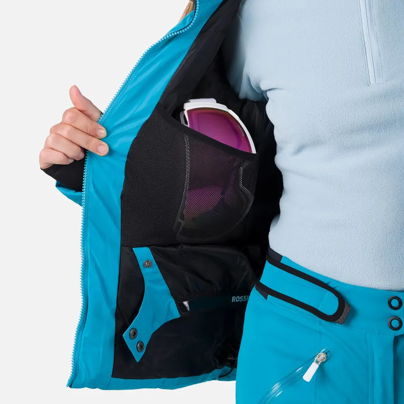 Rossignol Staci Pearly Womens Ski Jacket - Niagra Blue-5