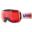 Uvex Downhill 2100 CV Goggles - Shiny Black/Mirror Scarlet Lens