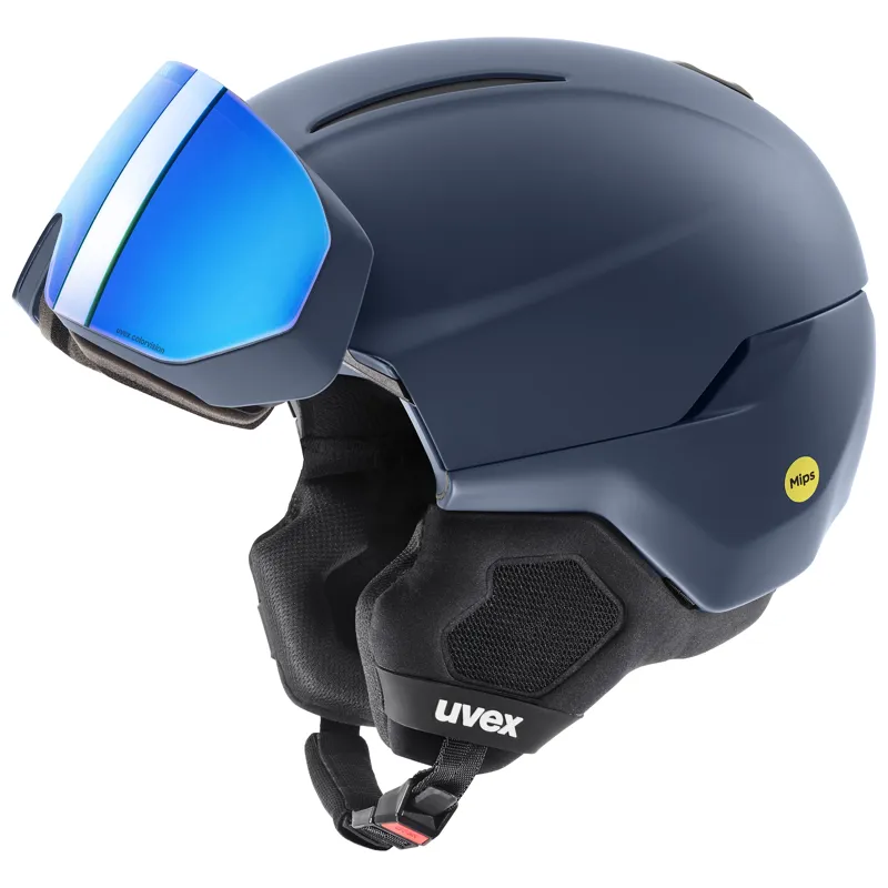 Uvex Horizon CV MIPS Visor Helmet - Matt Blue-2
