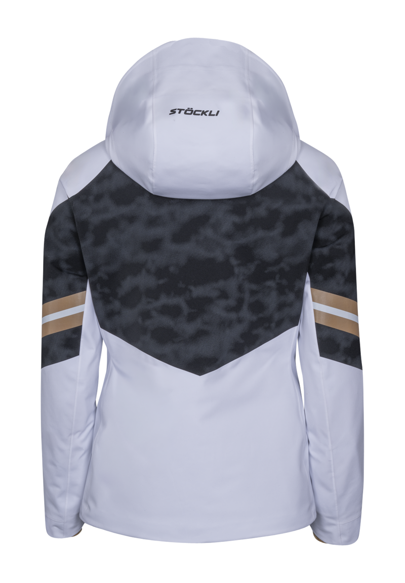 Stockli Performance Womens Ski Jacket - White/Black-1