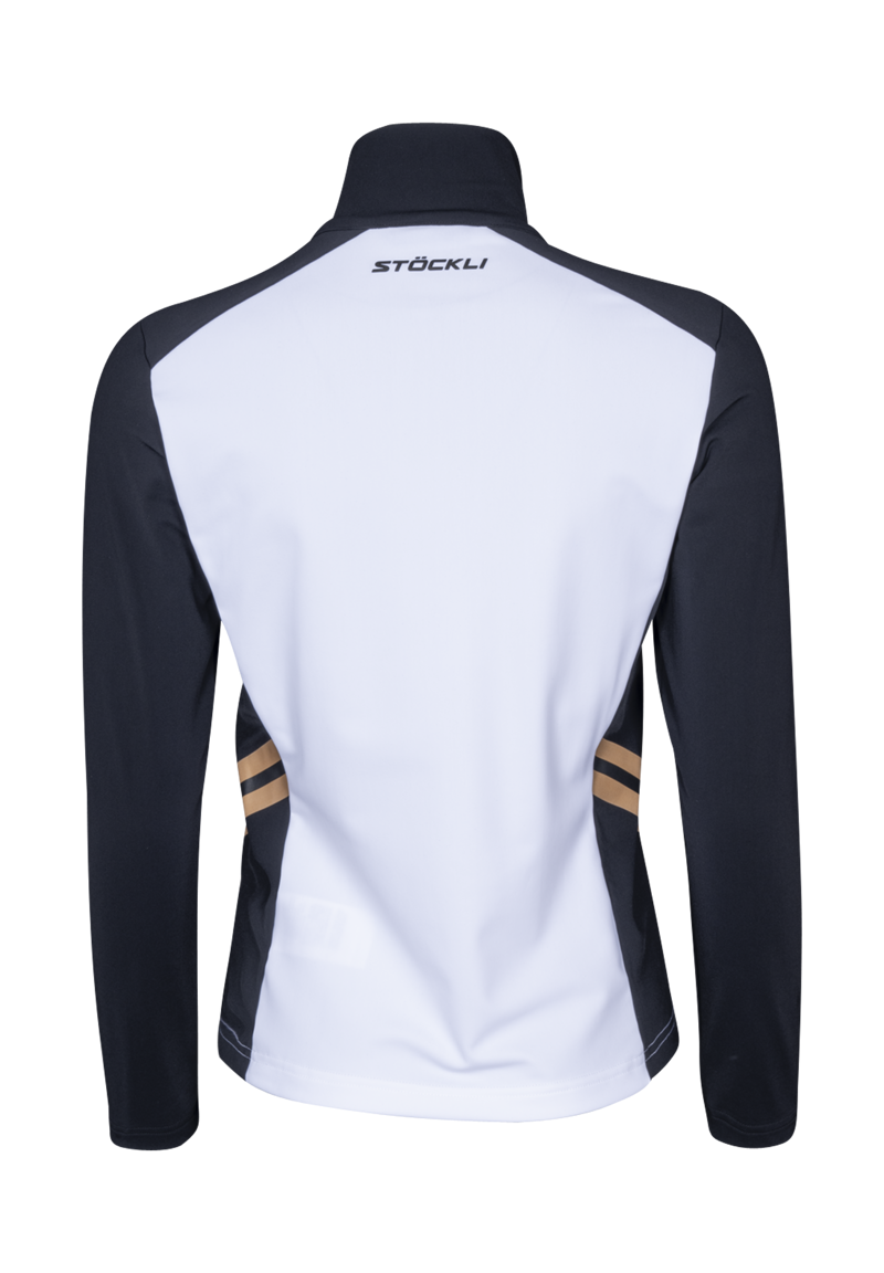 Stockli Performance Half Zip Womens Midlayer - White/Black-1