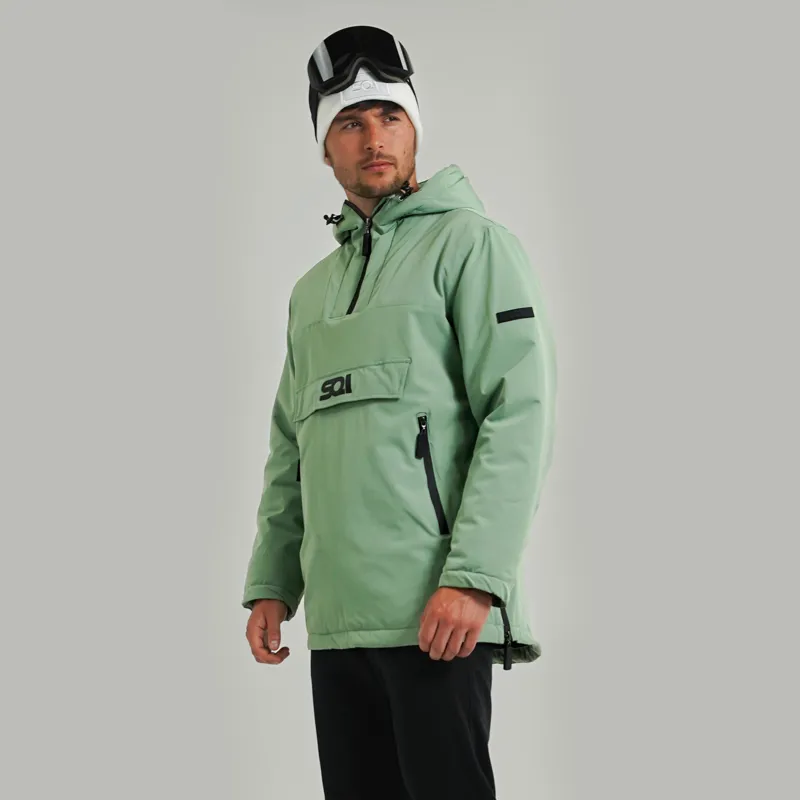 SQI Foret Green Unisex Winter Overhead Jacket-2