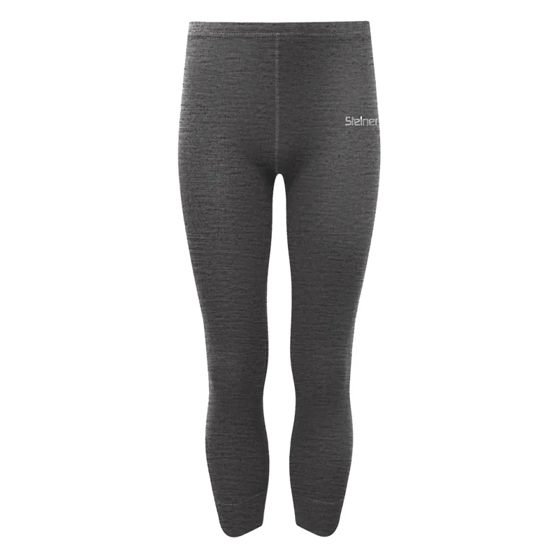 Steiner Kids Merino Mix Thermal Base Layer Long Johns - Charcoal