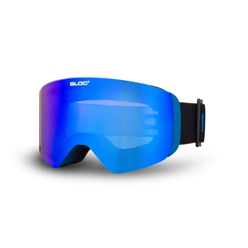 Bloc Thirty-Five Ski Goggles - Blue with Blue Mirror Lens